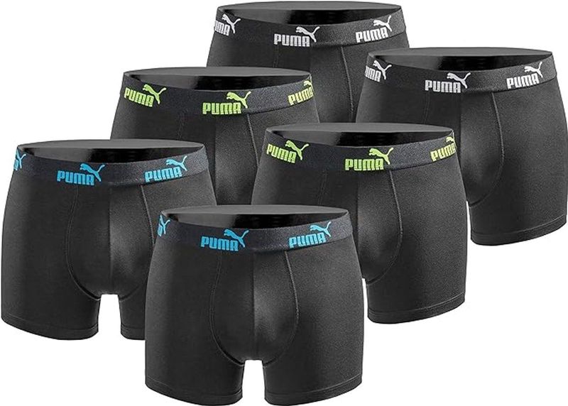 Puma - Basic - Boxershorts - Zwart - 6-pack
