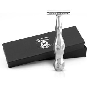 Haryali London Double Edge Safety Razor voor mannen en vrouwen - Roestvrijstalen Double Edge Razor - Perfecte grip - Herbruikbaar scheermes - Past op alle DE-mesjes