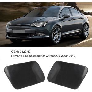 Voorbumper Koplampsproeiers Nozzle Cover Cap 7422H9 - Set van 2 - Vervanging Auto Accessoires voor Citroen C5 2009-2019 .