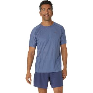 Asics Metarun Ss Top - kleur: Blauw maat: S