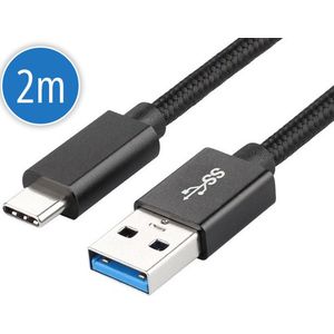 Vues USB C kabel – USB C naar USB A - Oplaadkabel – Oplader – Snellader - Geschikt voor Samsung - 2 meter