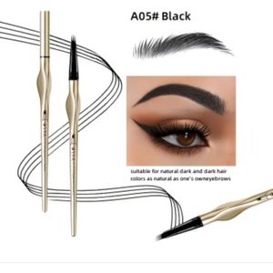 Wenkbrauw potlood 4 puntig zwart waterproof & natuurlijke uitstraling Zwarte kleur