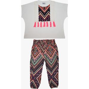 Gami 2-delige zomer set t-shirt met jogger 116 Ecru