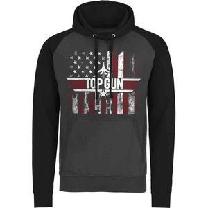 Top Gun Hoodie/trui -M- America Grijs/Zwart