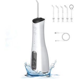 Flossy 5 in 1 Waterflosser - Elektrisch Draadloos Monddouche - Tandsteen verwijderaar - Gebitsreiniging Flosser