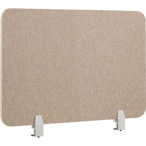 Beliani - Bureauscherm - Beige - 50 x 80 cm - Polyester