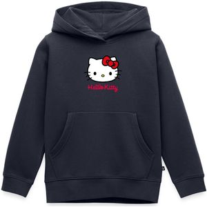 Hello Kitty Klassiek Portret Met Hello Kitty Tekst Premium Hoodie Kinderen