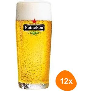 Heineken - Bierglas Fluit 220 ml - 12 stuks