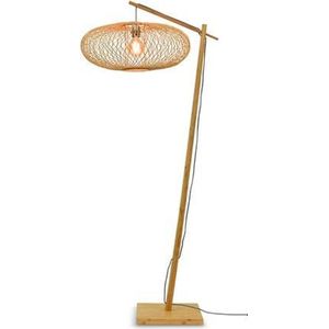GOOD&MOJO Vloerlamp Cango - Bamboe - 80x60x176cm - Scandinavisch,Bohemian - Staande lampen voor Woonkamer - Slaapkamer