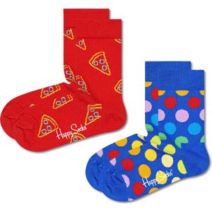 Happy Socks kids 2P pizza slice multi