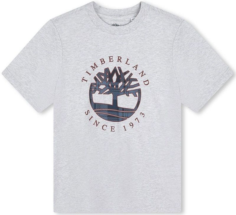 Timberland - T60292 - T-shirt - Grijs - Korte Mouwen - Jongens