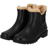 XQ-Footwear - Chelsea - Regenlaarzen - Zwart - Fake Fur Voering - Rubber