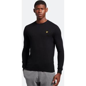 Lyle & Scott Cotton crew neck jumper - jet black