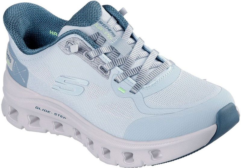 Skechers - GLIDE-STEP PRO - Slip-on Sneakers - Lichtblauw - Sleehak