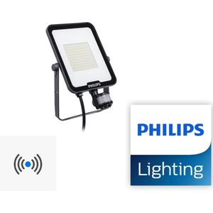 Philips LED Breedstraler Ledinaire BVP164 - Zwart - 20W - Met sensor - Neutraal Wit - Waterdicht IP65