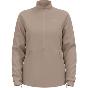 Odlo - Essential 365 High Pile Fleece - Beige - Halve Rits - Vrouw