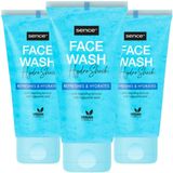 Sence Face Wash Alle Huidtypes Hydro Shock - 3 x 150 ml - Voordeelverpakking