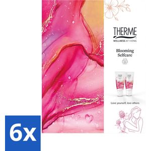 6 x Therme - Blooming Selfcare - Geschenkset - Cadeau - Verzorgend - Wellness Cadeau - Verzorging Cadeau - Bloemachtige Geur - Douchegel - Bodylotion