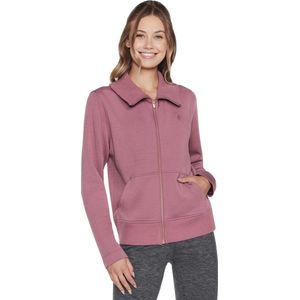 Skechers Hoodless Hoodie Skechcloud Jacket WJA288-DKMV, Vrouwen, Purper, Sweatshirt, maat: XS
