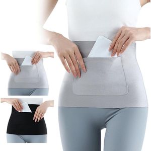 Allecto plus - Set van 2 dames lendenwarmers voor de winter, elastische tailleband met nier en buik ondersteuning