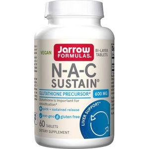 NAC Sustain 60 tabletten - N-acetylcysteïne, antioxidant en glutathionprecursor | Jarrow Formulas