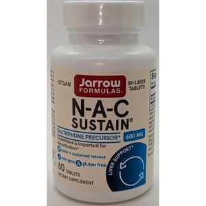 NAC Sustain 60 tabletten - N-acetylcysteïne, antioxidant en glutathionprecursor | Jarrow Formulas