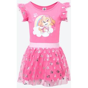 Paw Patrol Skye Jurk met Tule Roze Maat 92