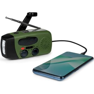 Lexium Noodradio solar opwindbaar - Radio - Noodradio - Weerradio - Radio voor Noodgevallen - Nood - Muziek - Nieuws - Noodpakket - Rampen - Praktisch - Zonneenergie