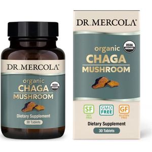 Dr. Mercola - Organic Chaga Mushroom - 30 tabletten