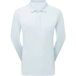 Footjoy ThermoSeries Langemouw Golfpolo Ice Blue