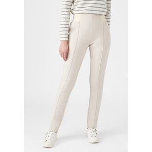 Damart - Stretchbroek in milanotricot, effen of geruit - Dames - Bruin - 52