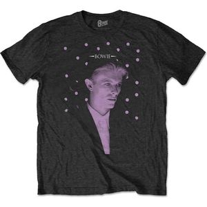 David Bowie - Dots Heren T-shirt - XL - Zwart