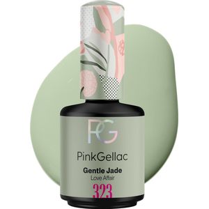 Pink Gellac - 323 Gentle Jade Gel Nagellak 15ml - Groene Gel Lak - Manicure voor Gelnagels - Gel Nagellak - Gel Nails