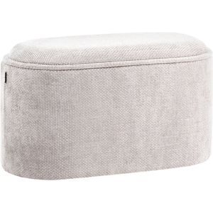 ARTAS - Opbergbankje - Grijs - Chenille