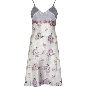 Irresistible Dames Nachthemd - Satijn - Gestipte Hals - Maat M