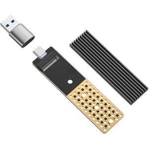 NVMe USB 3.2 Gen 2X2 M.2 SSD Adapter 20 Gbit/s - M Key/B+M Key Behuizing voor 2242 2260 2280