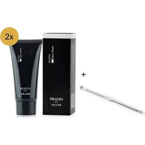 Pilaten blackhead masker - 2 tubes + comedone lepel voor alle overgebleven puisten