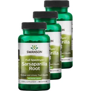Swanson | Sarsaparilla Root | 60 Capsules | 3 stuks | 3 x 60 Capsules