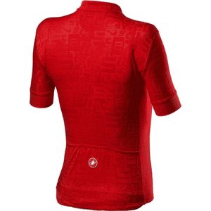 Castelli Fietsshirt korte mouwen Dames Rood  - PROMESSA JACQUARD JERSEY RED -  S