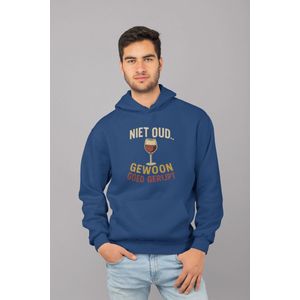 Goed Gerijpt - Verjaardag Hoodie Navy - Grappig Hoodie - Maat M - Verjaardag Cadeau Mannen - Limited Edition