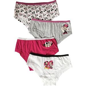 Disney Minnie Mouse onderbroek - Set van 4 - Katoen - Maat 110/116