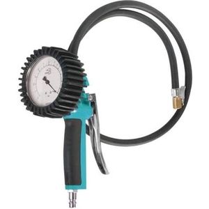 Bandenpomp met drukmeter RMG PRO-G 0-10 bar snelstekker geijkt 2102600 bandenpomp met drukmeter