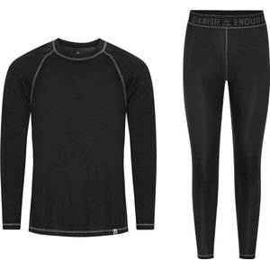 DANISH ENDURANCE - Thermokleding Set - Zwart/Grijs - Thermisch Ondergoed Heren & Dames