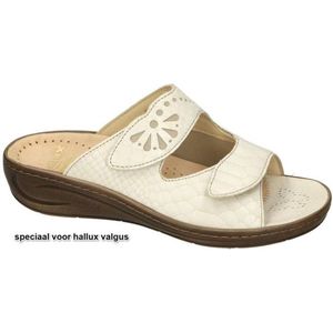 Fidelio Hallux -Dames - off-white-crÈme-ivoorkleur - slippers & muiltjes - maat 40