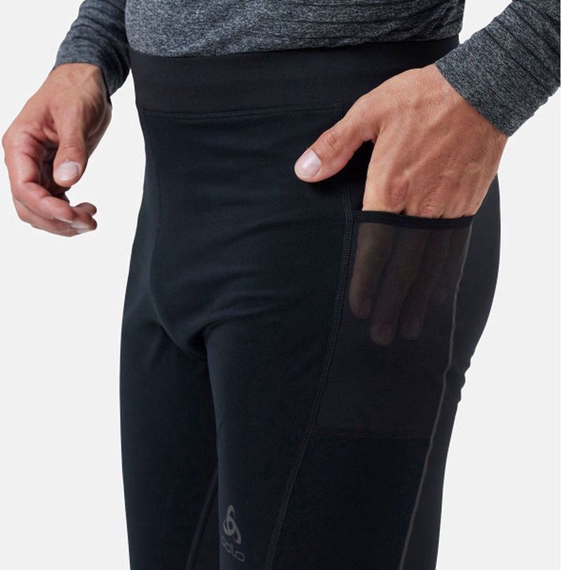 Odlo Zeroweight Warm Tight Heren - Sportbroeken - zwart - Mannen