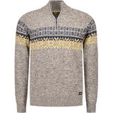 NZA - Ecru - Gebreide Trui - Half Zip Kraag - 100% Katoen