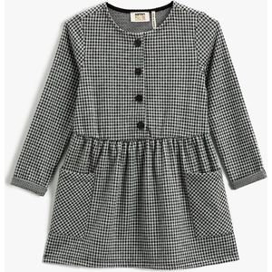 Koton 3WKG80028AK Kinderen Vrouwen Single - ZWARTE PLAID - 7–8 jaar