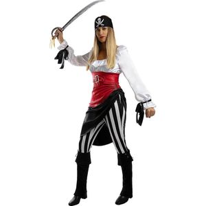 FUNIDELIA Avontuurlijk piraten kostuum voor vrouwen - Maat: L - Wit