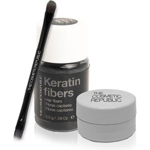 The Cosmetic Republic - Keratinevezels - Wenkbrauwverdikker - Middenbruin