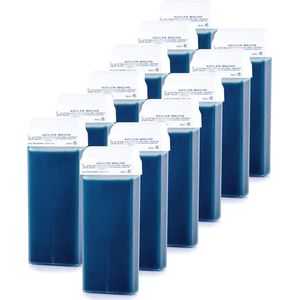 Wax Cartridges Set voor Ontharing - 12 Stuks 100ml Roll-On Wax met Vliesstrips